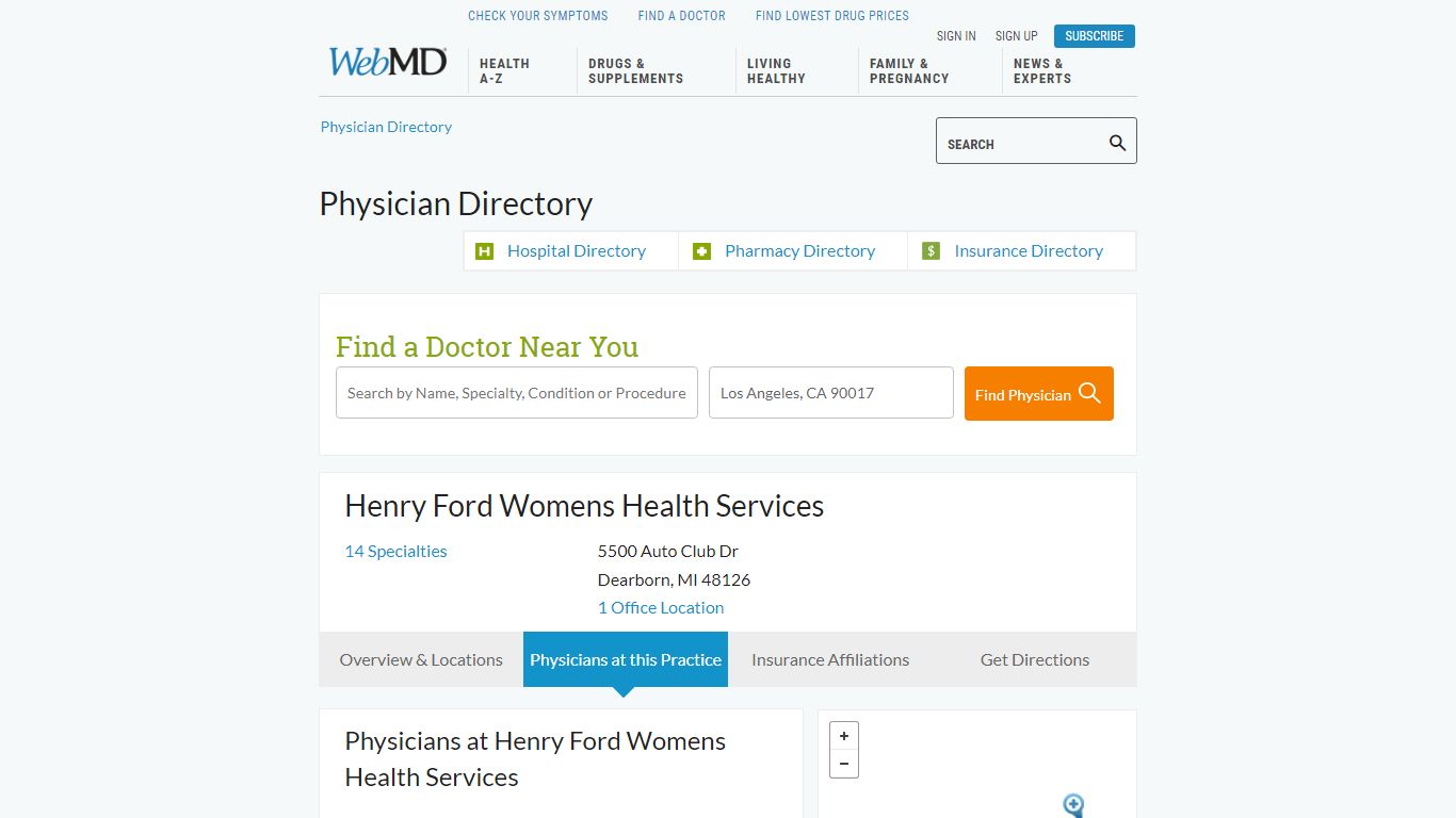 Henry Ford Womens Health Services in Dearborn, MI - WebMD